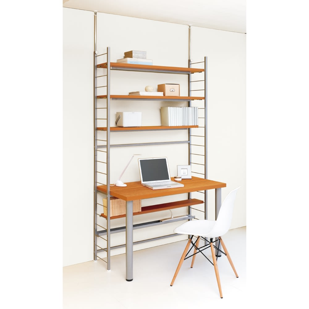 突っ張り式高さ調節シリーズ シェルフラック 幅90奥行20cm [4]