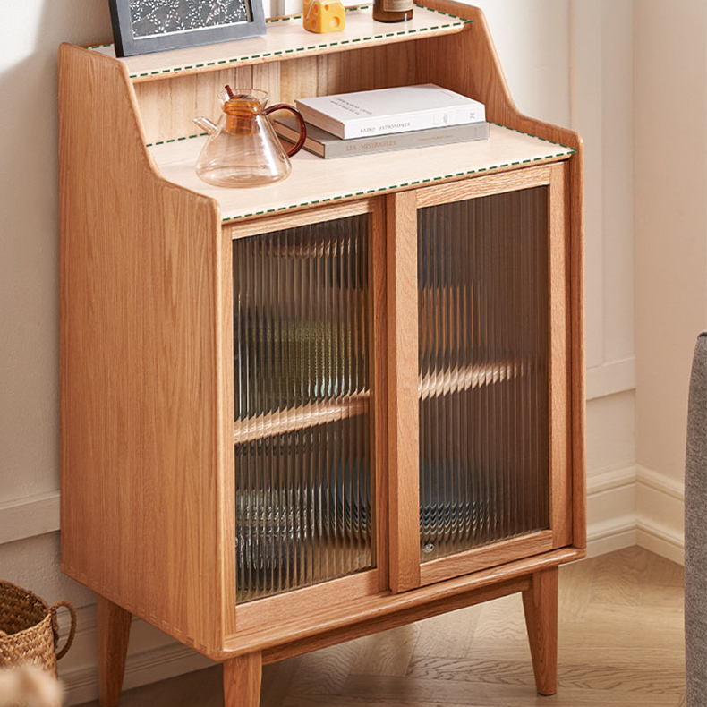 キャビネット  幅60cm 食器棚 収納棚 北欧 おしゃれ  ナチュラル f8144 [5]