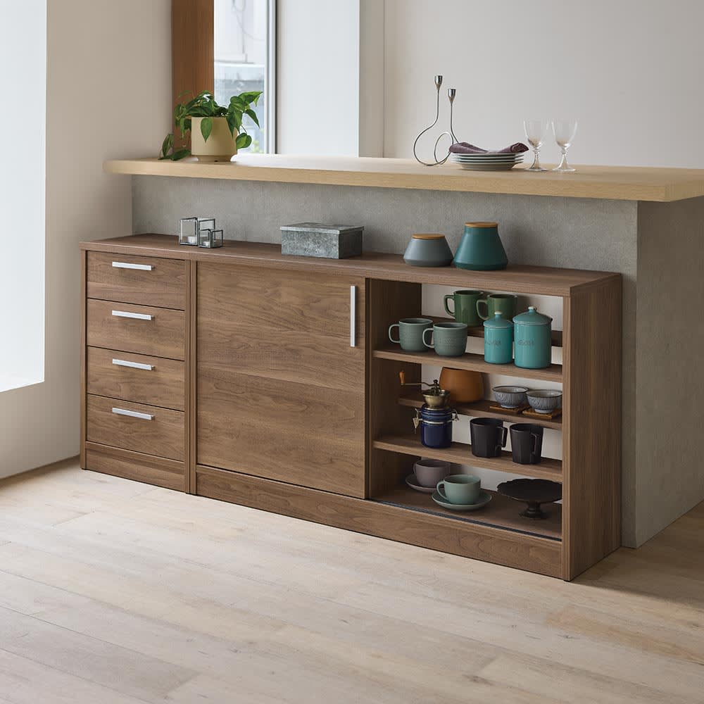 完成品　見せるも隠すも収納シリーズ チェスト 幅45cm高さ70cm [4]