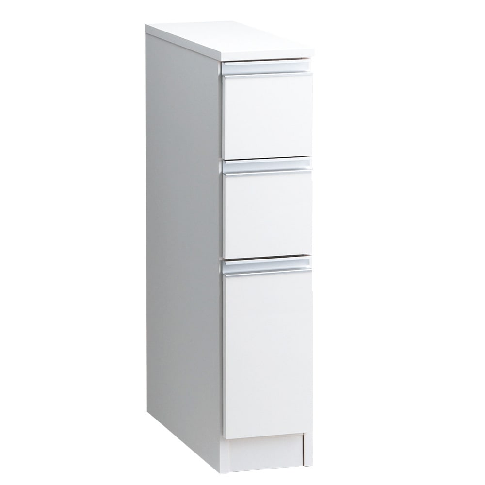 ［幅20奥行55高さ85cm］ キッチンすき間収納 引き出し3段 【Anyaシリーズ】