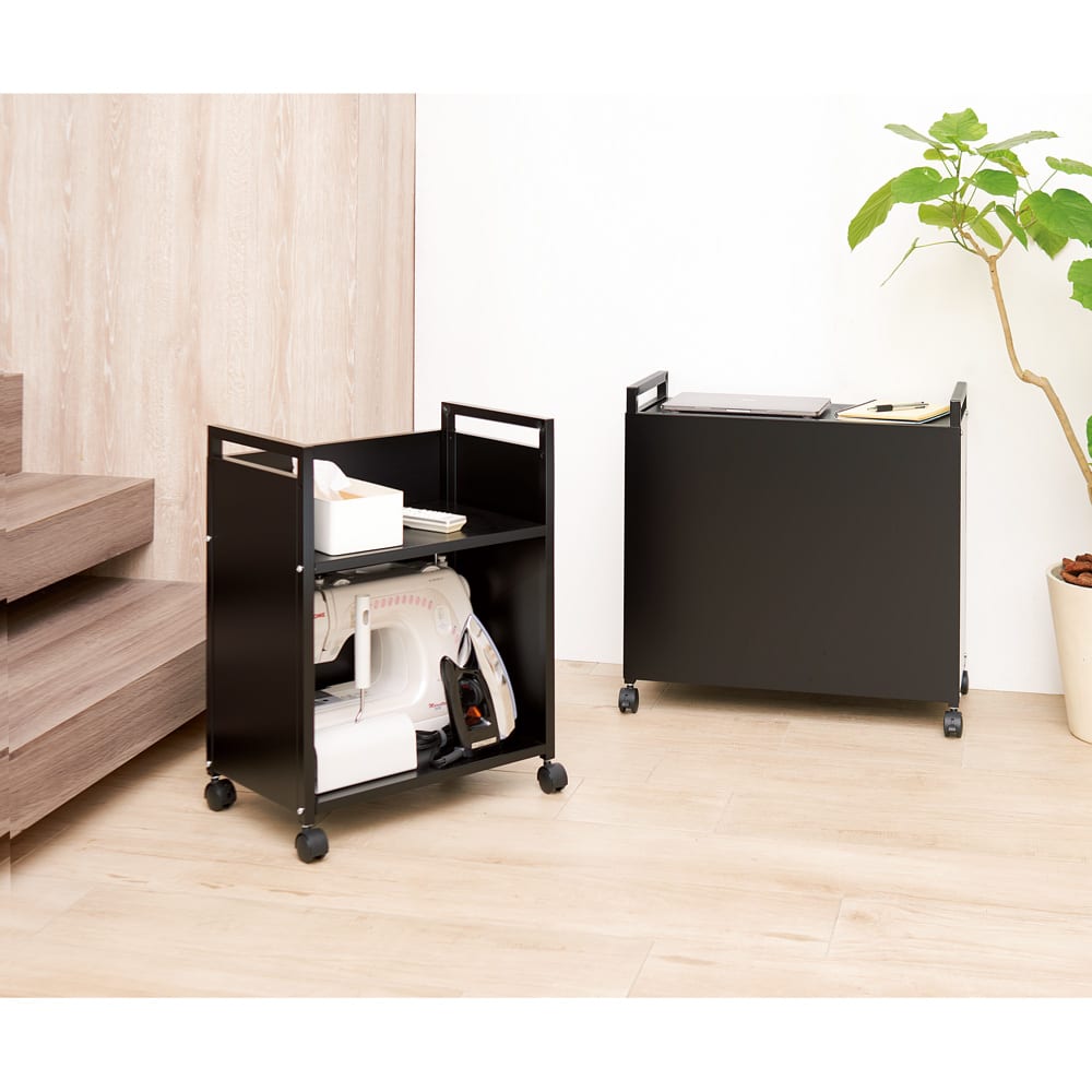 隠せる頑丈ワゴン 小 幅50cm [3]