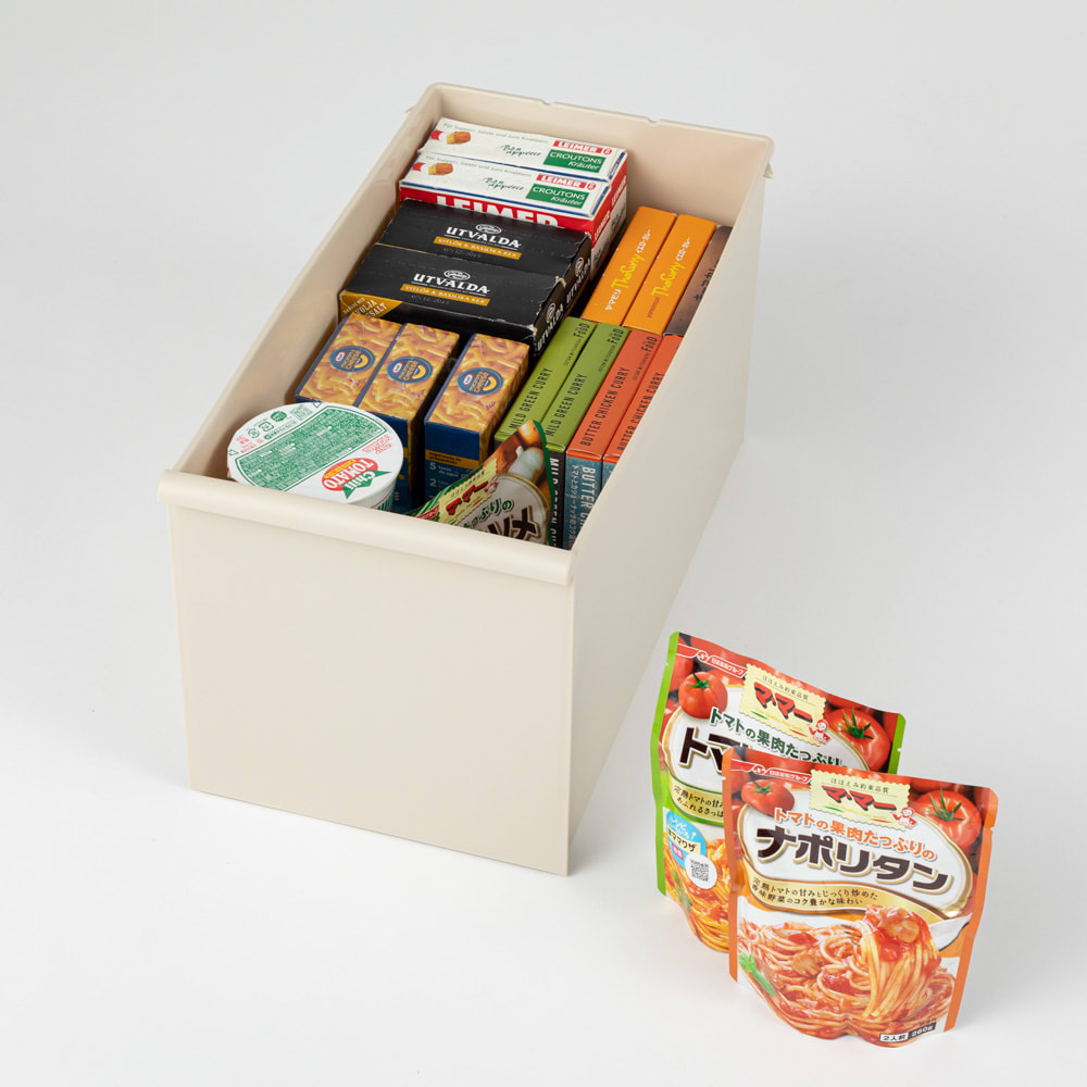 インテリアに調和する多段スリム収納 ロータイプ 3段・高さ82cm 幅17cm [3]