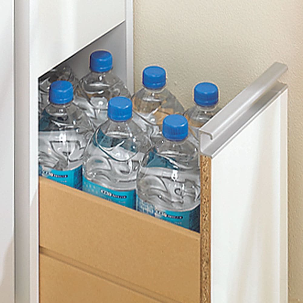 ［幅15奥行55高さ180cm］水ハネに強いキッチン隙間収納庫 日本製 ハイタイプ [4]