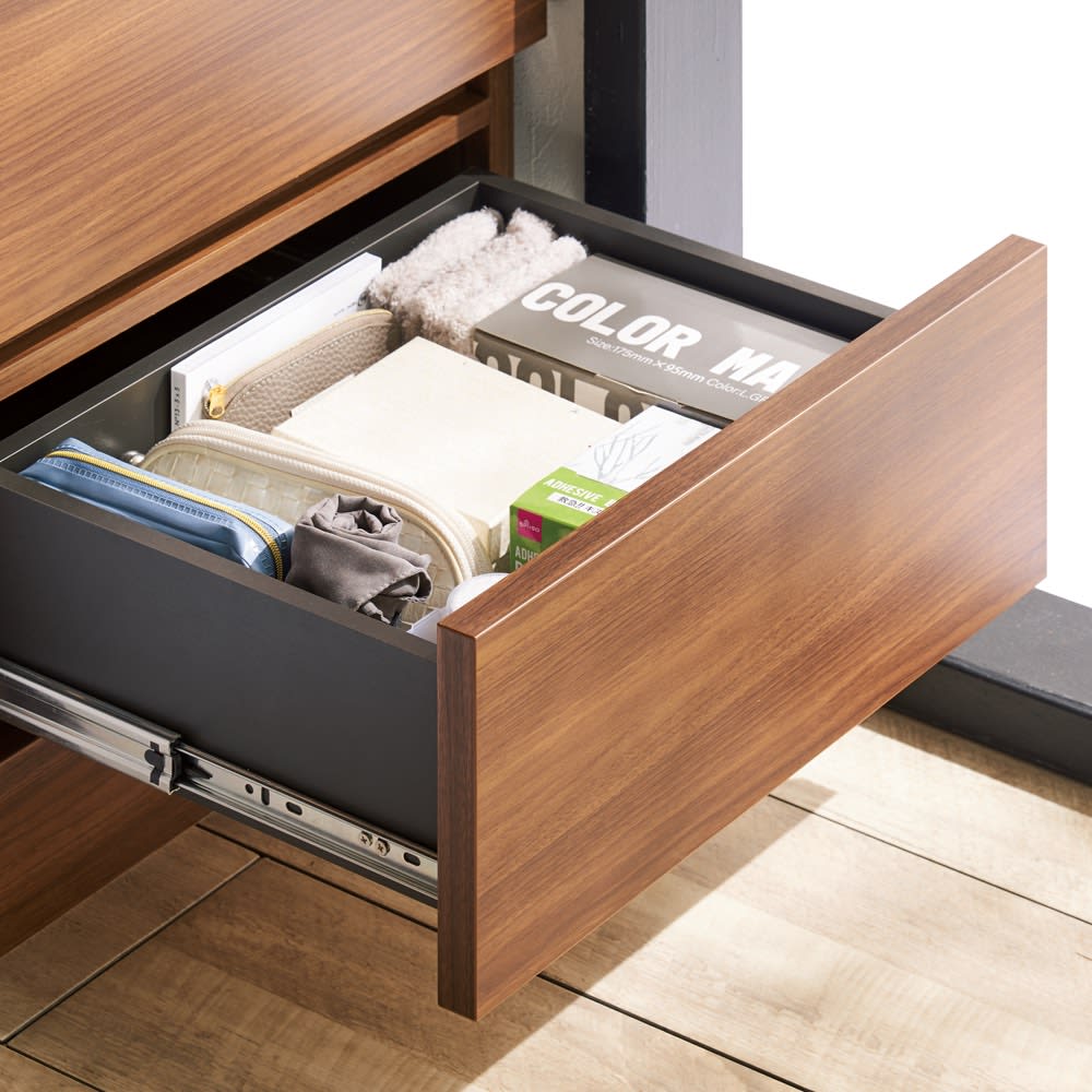 家電基地ができてお部屋すっきり サイズオーダーカウンター下収納庫 引き出し 幅45cm・奥行35cm・高さ60〜100cm [4]