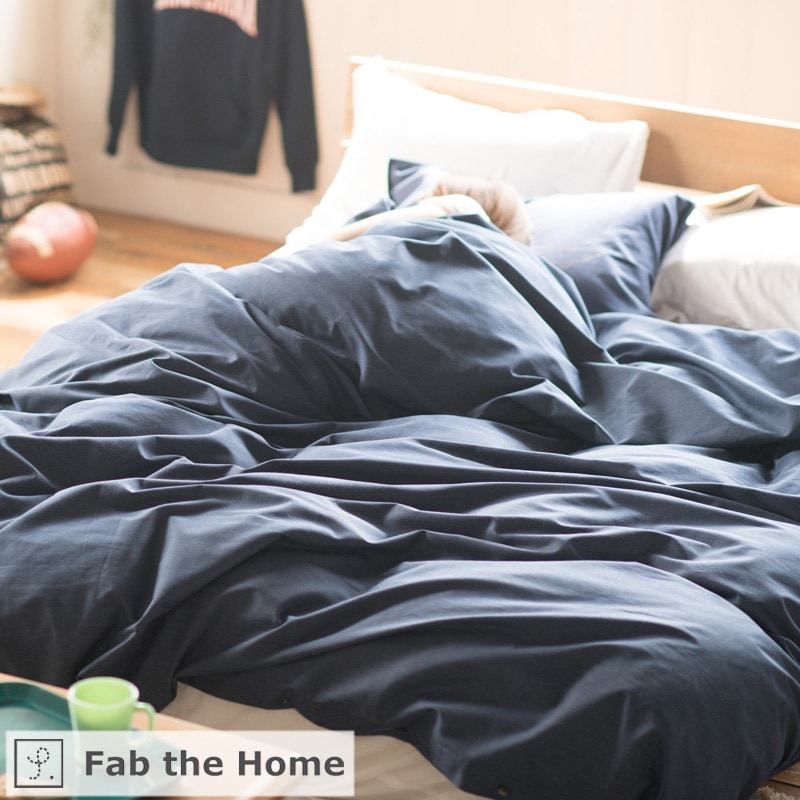 【掛け布団カバーS】Fab the Home ファブザホーム コンフォーターカバー/ライトデニム【LIGHT DENIM】 [5]
