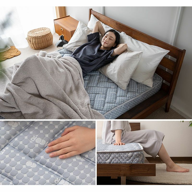 【EMOOR LUXE】 ポケットコイルマットレス リュクスマットレス 薄型 沈みにくい 立ち座りしやすい 日本人好み [2]