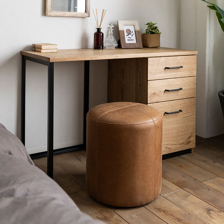 ドット スツール 40cm スーパーレザーテックス アッシュブラック [3]