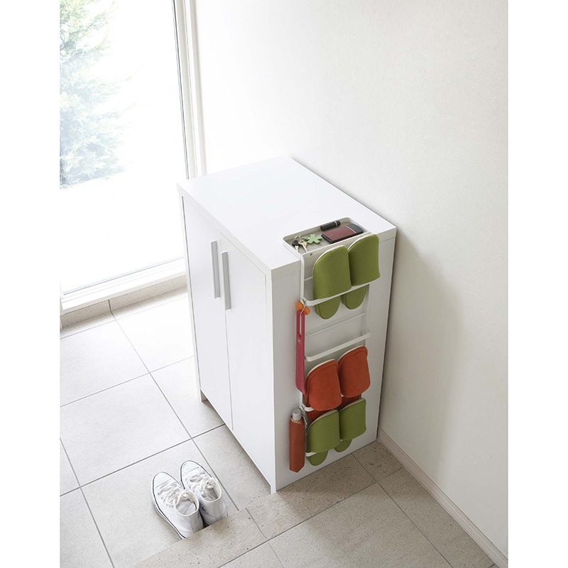 スリッパラック 引っ掛け式スリッパラックWH　タワー【お客様組立商品】 [2]