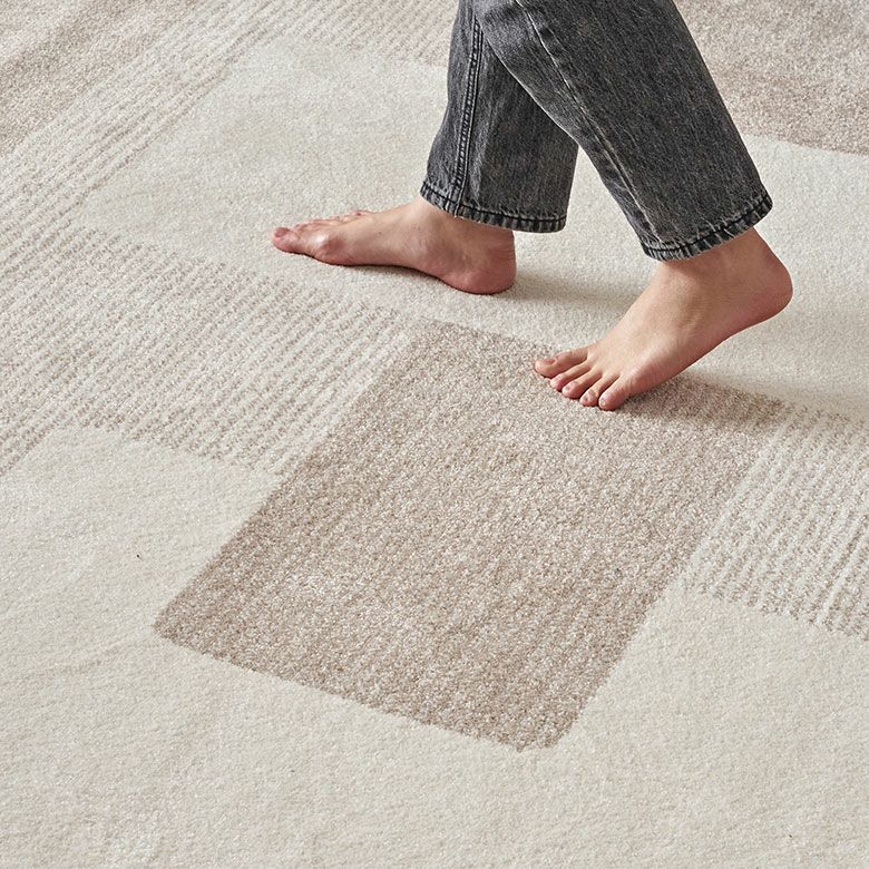 ホットカーペット 床暖房 可 エジプトラグ デザインラグ 約 1.5畳 敷物 ベッドルーム 模様 柄 ストライプ 模様替え ワンルーム 一人暮らし 新生活 ヴィンテージ風 オリエンタル [2]