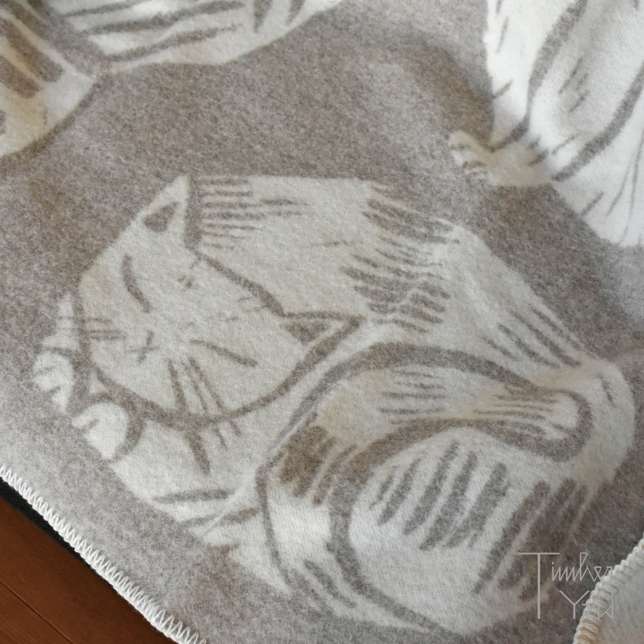 【ONLINE限定】KISSANPÄIVÄT ウールブランケット / beige-white / 130×180cm / ウール / キッサンパイヴァット ウールブランケット / LAPUAN KANKURIT（ラプアン カンクリ） [3]