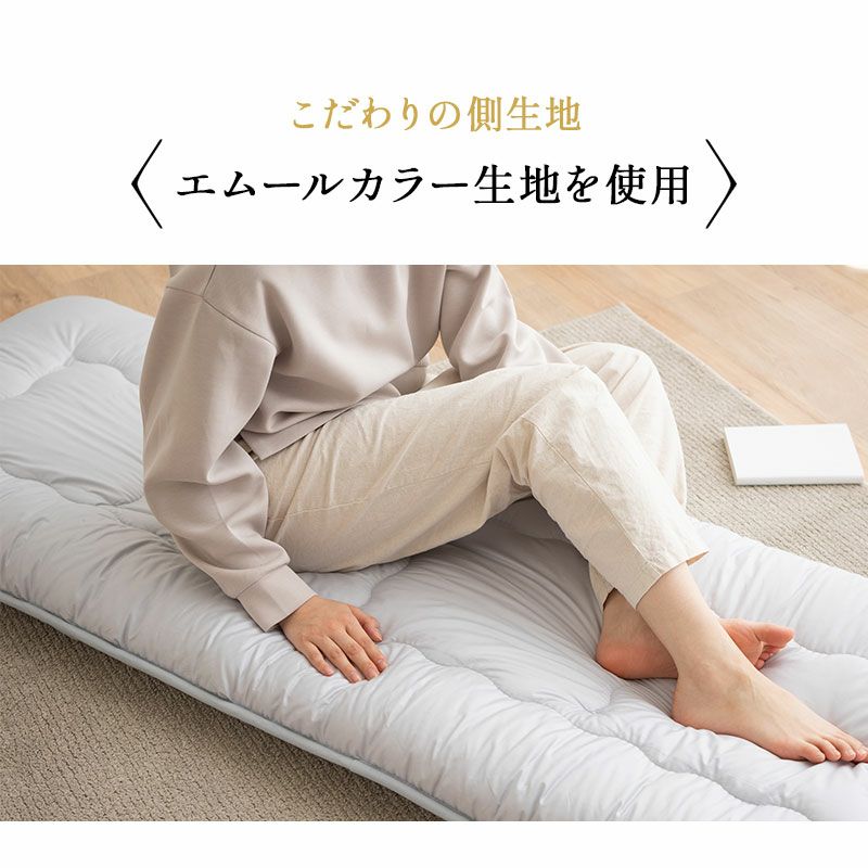 【エムールカラー】 日本製 抗菌 防臭 防ダニ 長座布団 Lサイズ 約65×180cm [5]