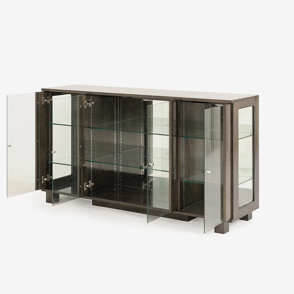 サイドボード「スプレンダー3 160A」幅160cm メープル材 スレート色【受注生産品】【セール対象品のため5%OFF】 [5]