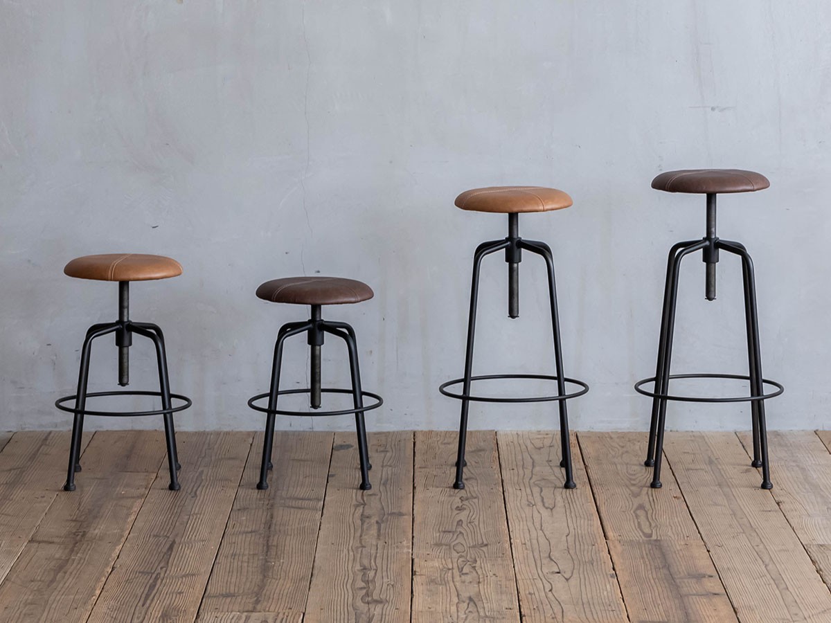 CONVEX STOOL S / コンベックス 昇降スツール S（リサイクルレザー） [4]