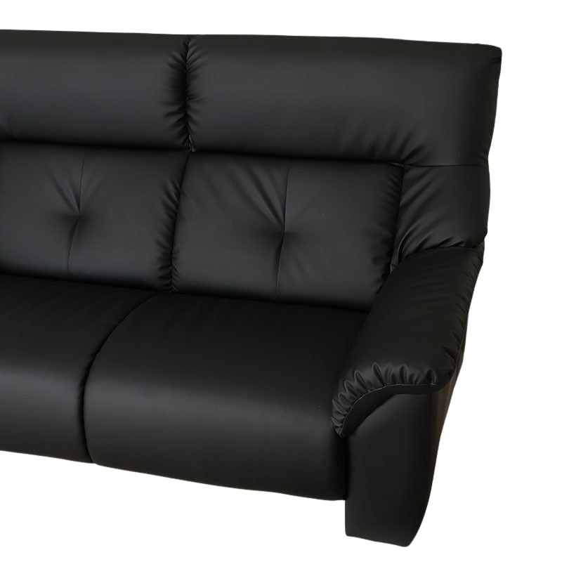 ソファ RITZ リッツ PU BK ※２サイズ有【大型商品配送】 [5]