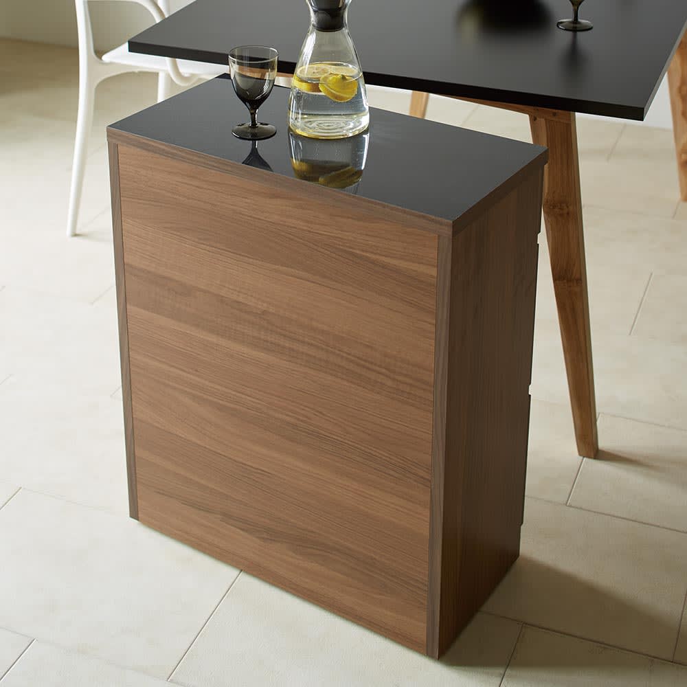 Granite/グラニト　キャスター付き間仕切りワゴン　幅60奥行30高さ85cm　引き出しタイプ [2]