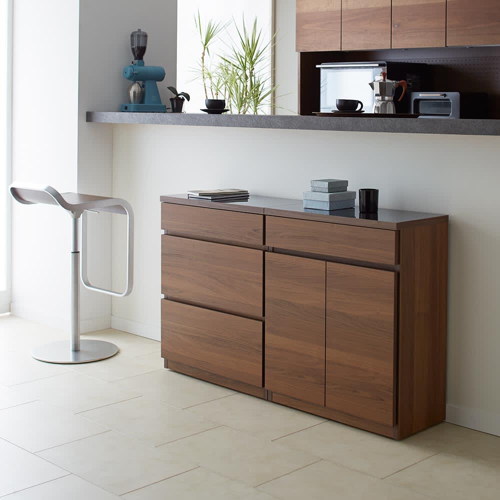 Granite/グラニト　キャスター付き間仕切りワゴン　幅60奥行30高さ85cm　引き出しタイプ [5]