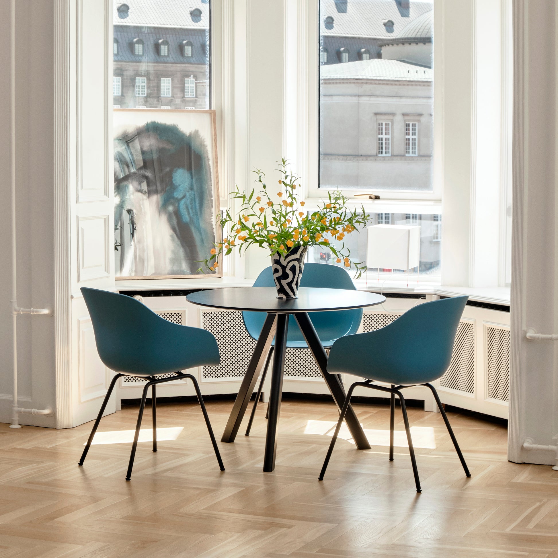 HAY ヘイ COPENHAGUE CPH 20 ROUND Φ90 x H74 コペンハーグ ラウンドテーブル グレー ウォーターラッカー ダイニングテーブル おしゃれ かわいい 北欧 [3]