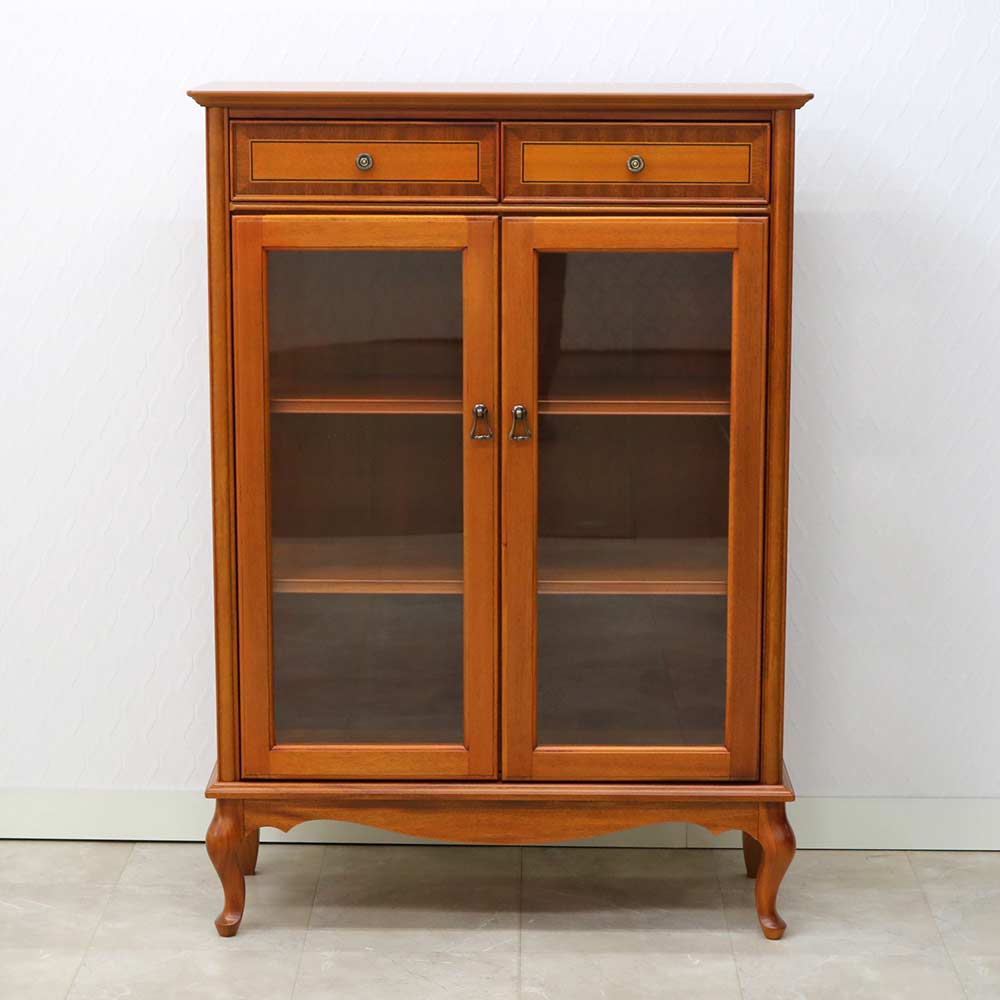 キャビネット「ブライトン」幅85cm マホガニー材 [2]