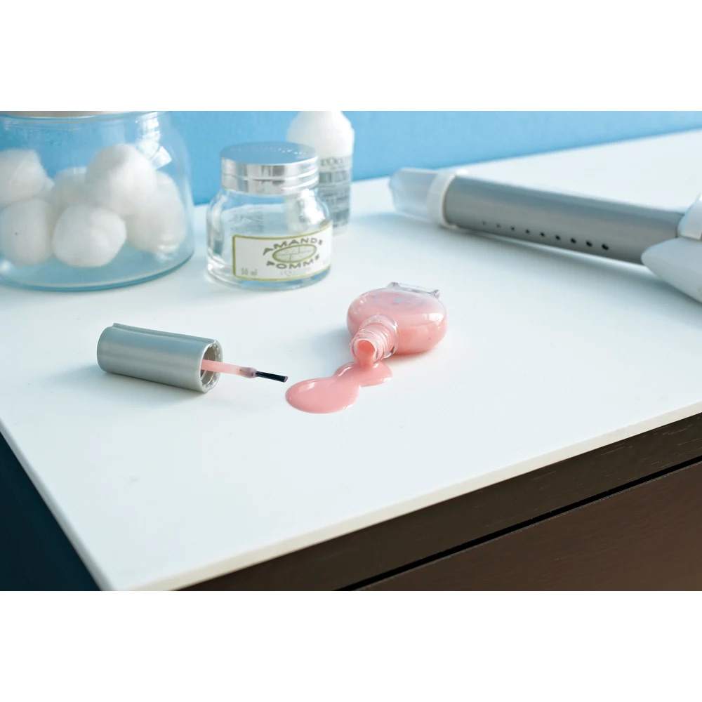 人工大理石天板の薄型ランドリーチェスト 幅75cm奥行30cm高さ80cm [3]