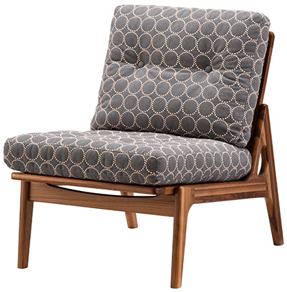 マルニ60 maruni60 ウォルナット 肘無し アームレスチェア 1シーター 1人掛け シングル ソファ 布地 ミナペルホネン タンバリン M-06 [2]