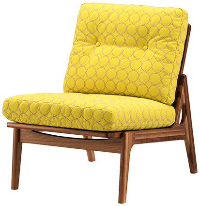 マルニ60 maruni60 ウォルナット 肘無し アームレスチェア 1シーター 1人掛け シングル ソファ 布地 ミナペルホネン タンバリン M-06 [4]