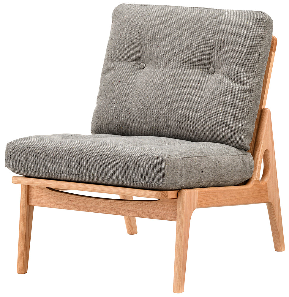 マルニ60 maruni60 オークフレーム 肘無し アームレスチェア 1シーター 1人掛け シングル ソファ M-01 布地 [2]