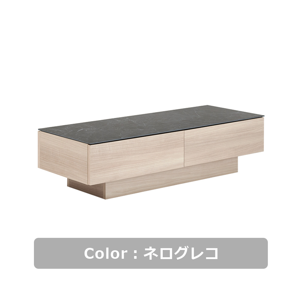 Pamouna（パモウナ）センターテーブル「CR」 長方形 幅115.3cm ボディ：シルキーナット色 セラミック天板全4色 [3]