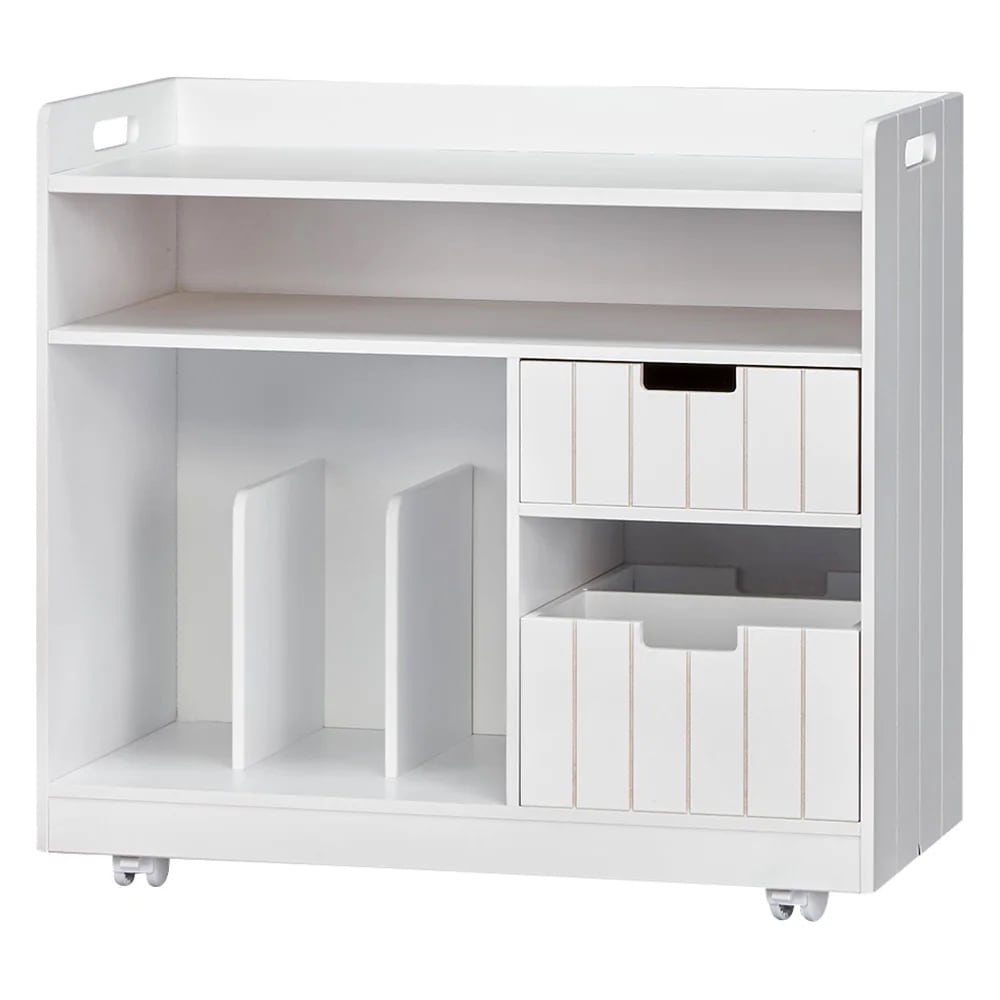 隠せるリビング整理ワゴン 収納タイプ 幅60cm [4]