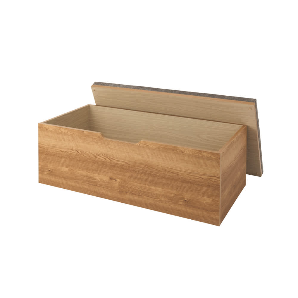 くつろぎのベロア調小上がり収納 フタ収納タイプ 幅120cm奥行60cm高さ46.5cm [4]