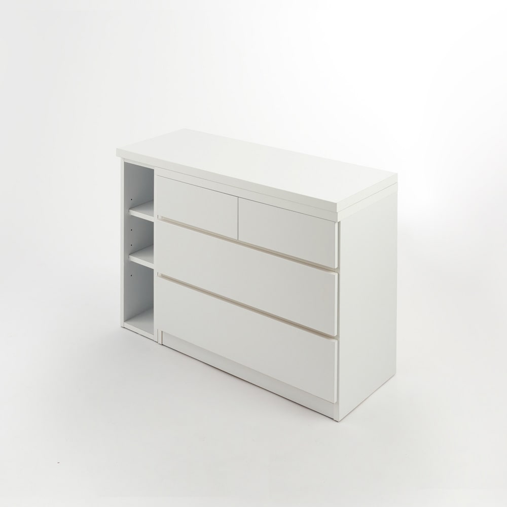 伸長天板付きチェスト 幅101cm〜141cm奥行40cm高さ70.5cm [2]