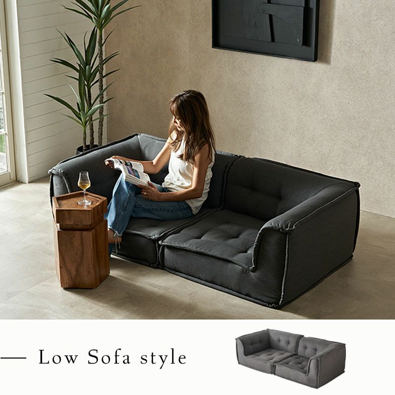 グランエット（Gran ette） 2人掛けソファ(4ピースセット) [stc-ge-2p-a]