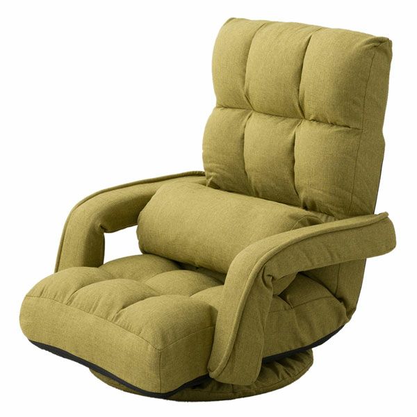 肘付き回転座椅子 「Mawaru -マワル- 」 14段階 レバー式 リクライニング リモートワーク ゲーミング座椅子