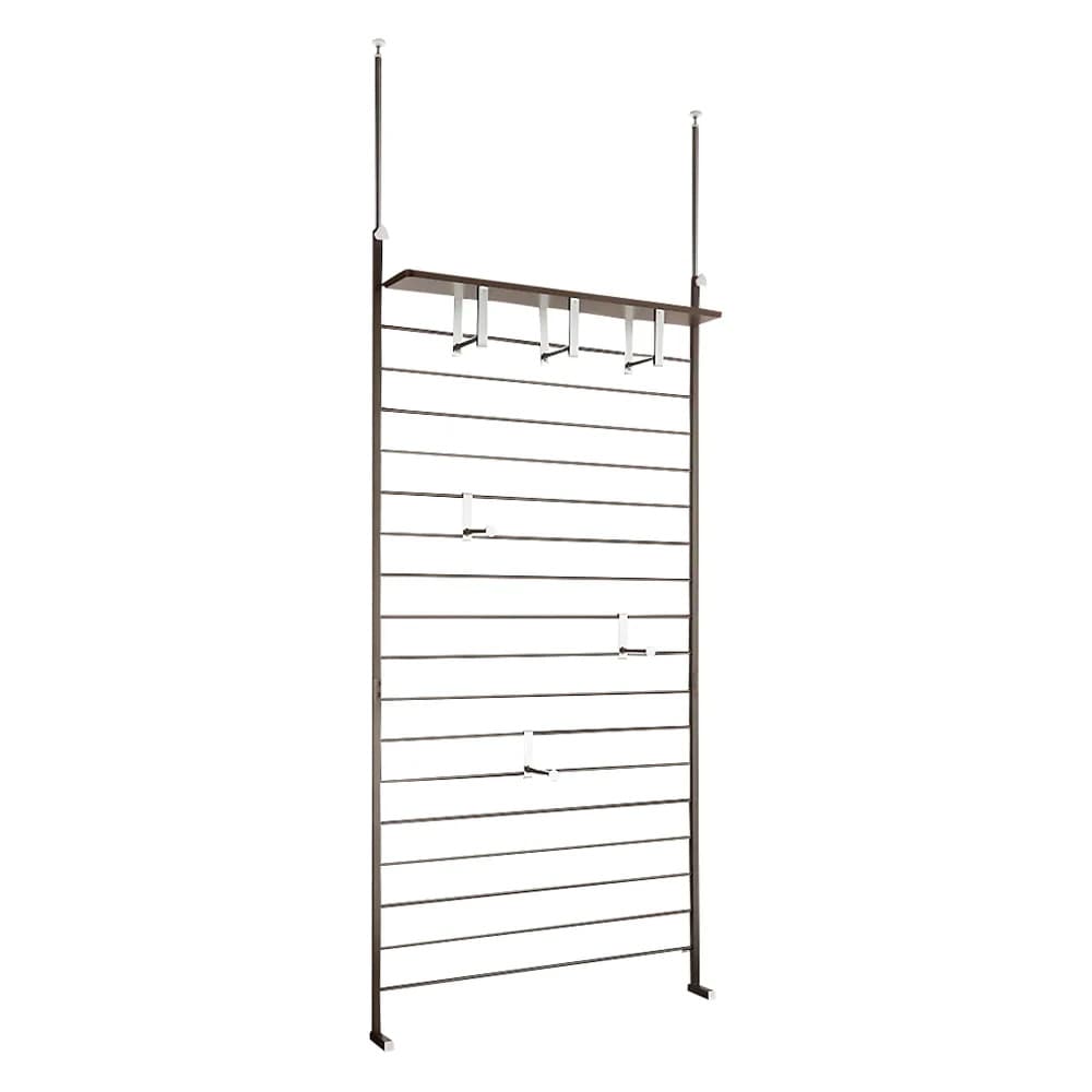 突っ張り式薄型ブティックハンガーシリーズ ハイタイプ 幅95cm 対応天井高200cm〜270cm