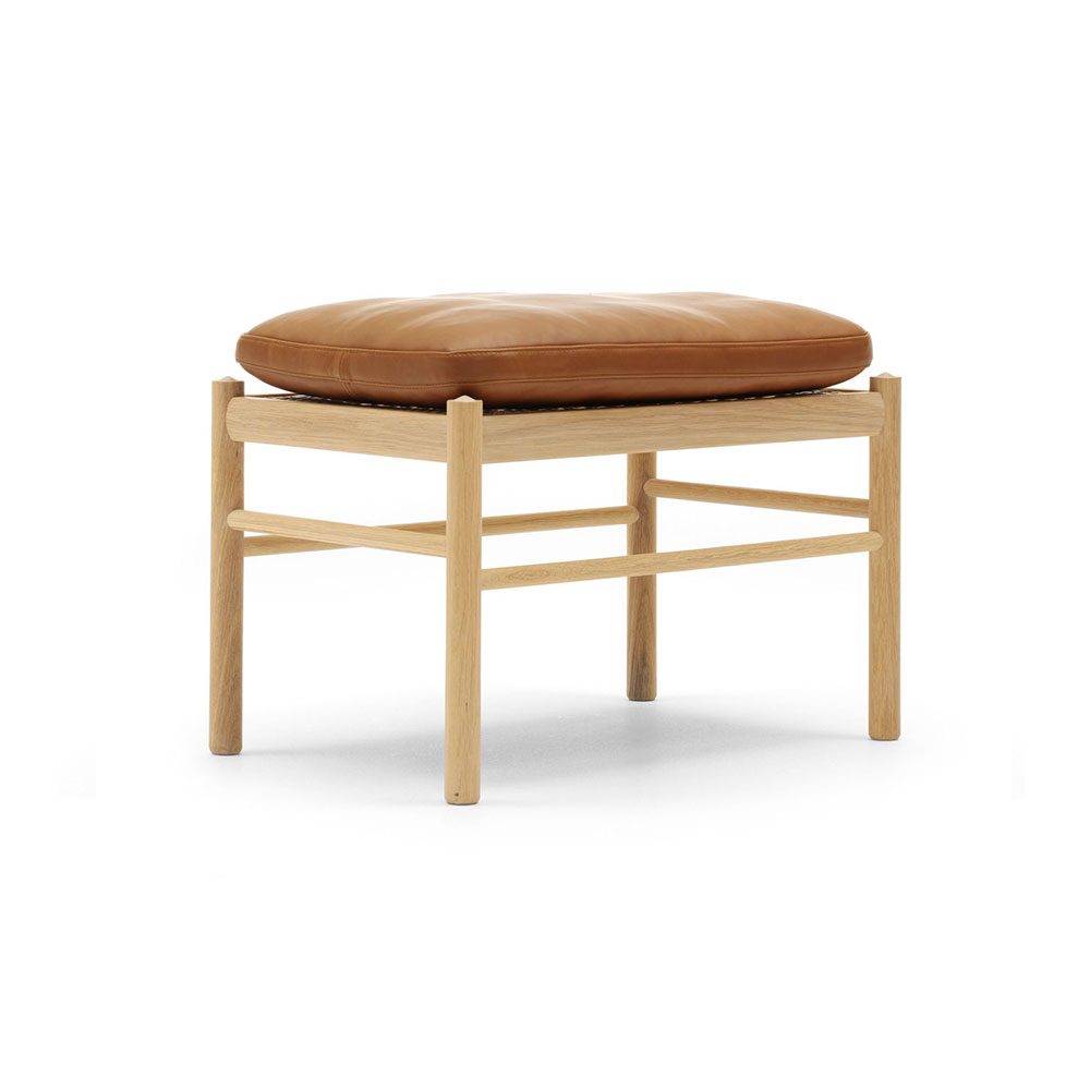 カール・ハンセン＆サン スツール「OW149F Colonial footstool」オーク材オイル仕上げ 革全2色【受注生産品】 [3]