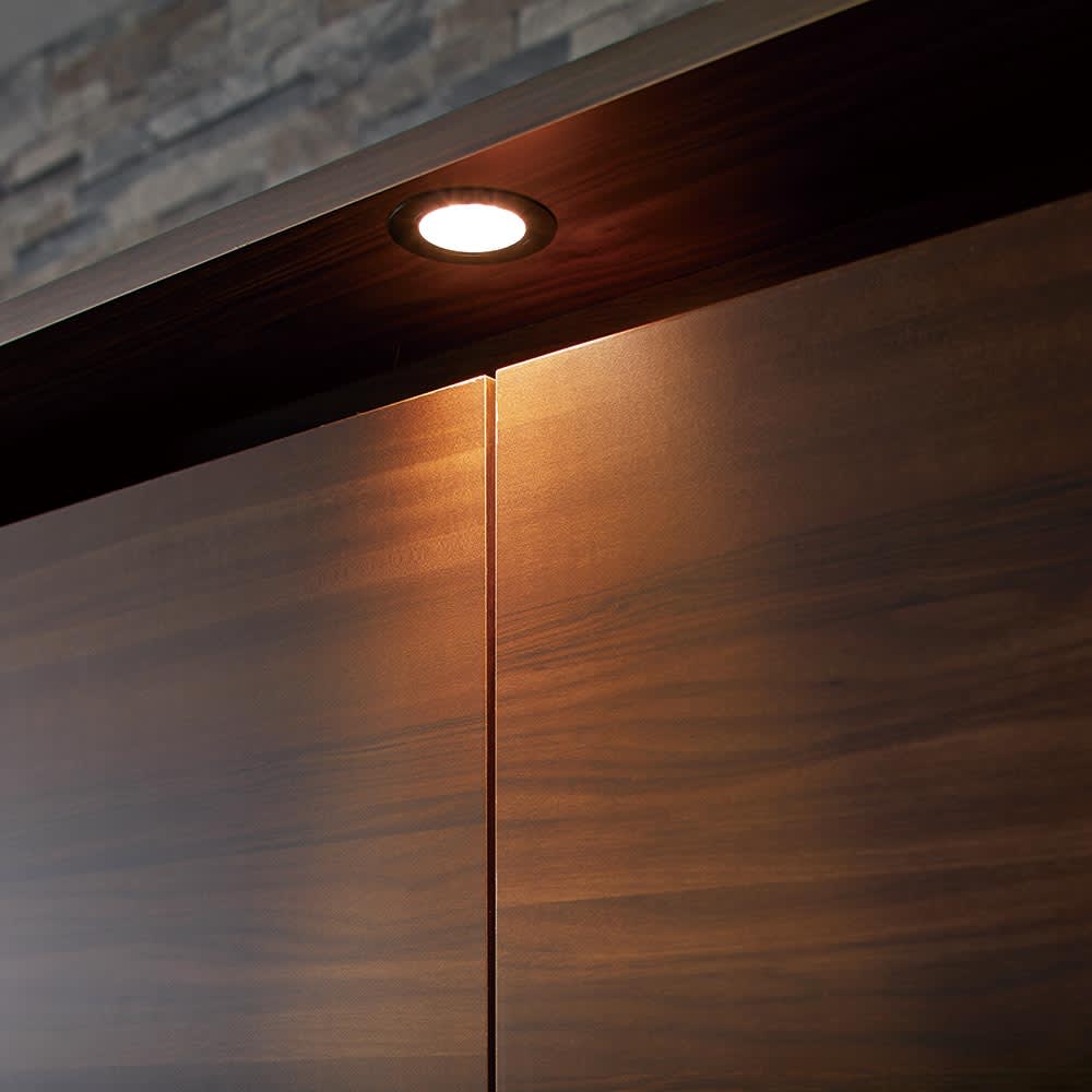 クラーレンLEDクローゼット ハンガー＆引き出し 幅60.5cm [3]