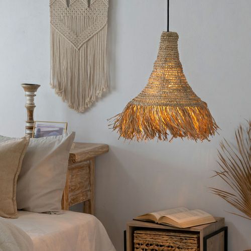 間接照明 吊り下げランプ 天然素材 アジアン家具 店舗 法人 [2]