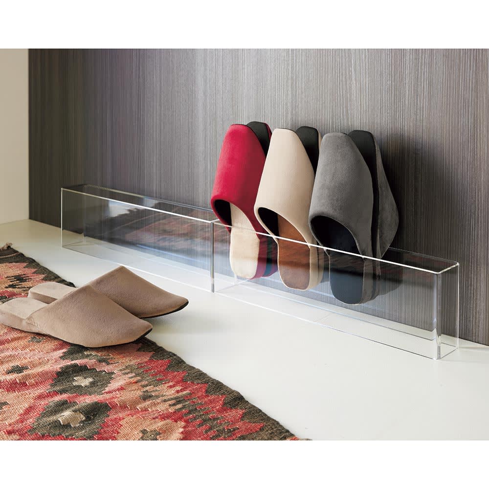 アクリル製スリッパスタンド　お得な2個組