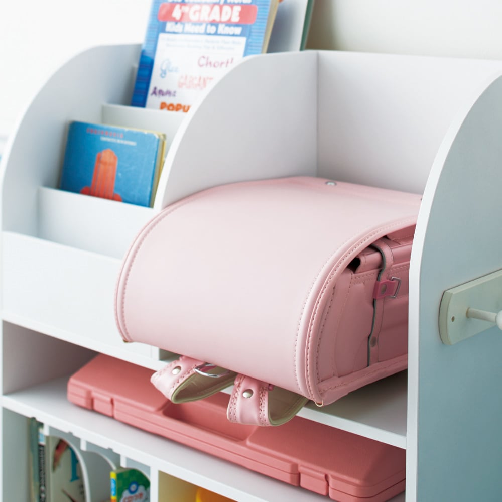 ［国産］明日の準備ラクラク！しつけマルチワゴン（A4ランドセル対応）