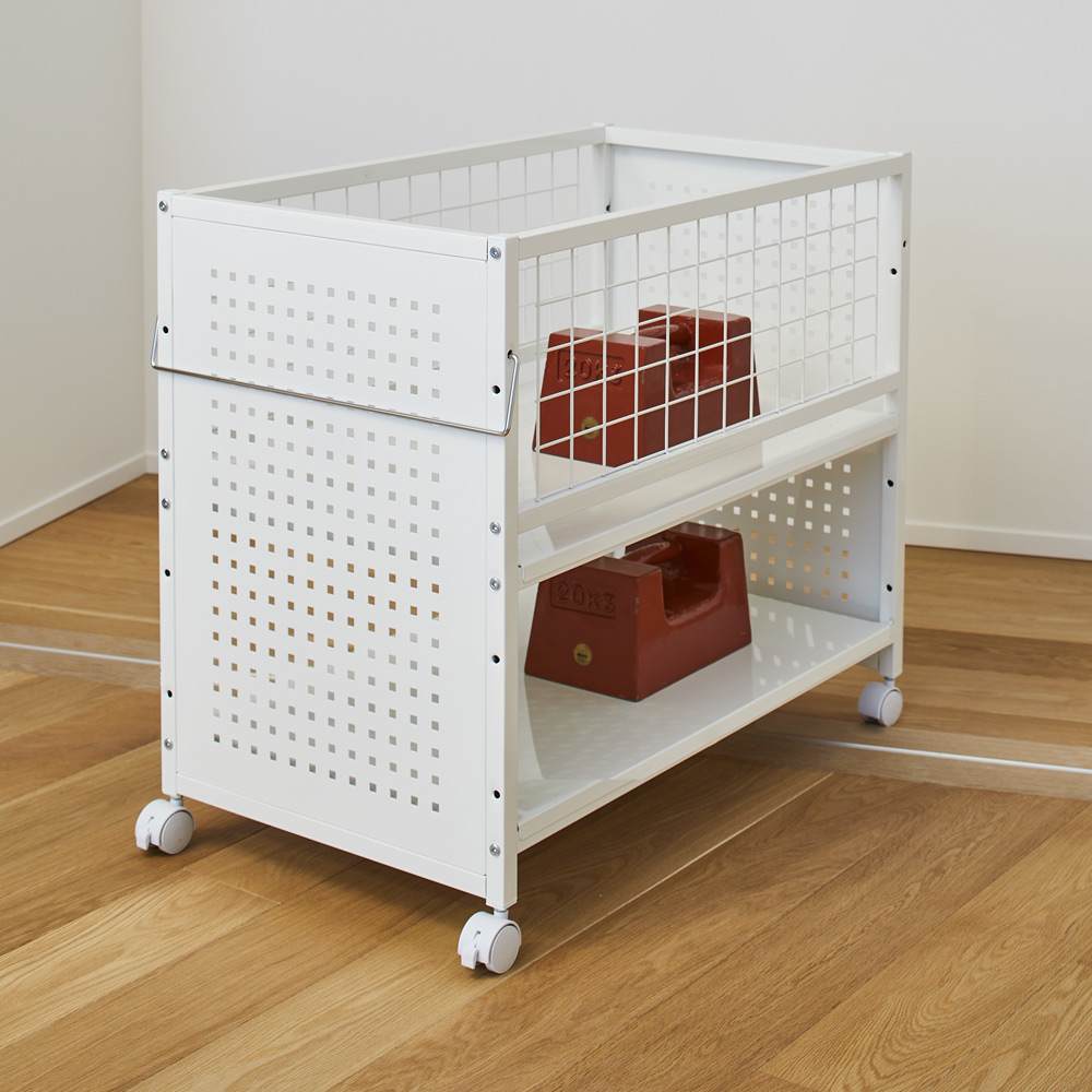 片付けラクラク！頑丈押し入れ収納ワゴン 幅35cm奥行75cm高さ65cm [3]