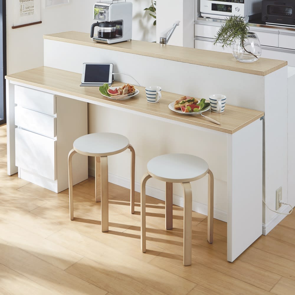 幅・奥行・高さが選べる幅サイズオーダーカウンター 高さ70cmカウンター 幅90〜180cm・奥行35cm