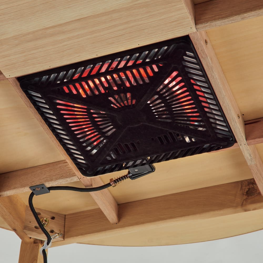 北海道産ミズナラ天然木のローこたつ 角型 105×60cm [5]