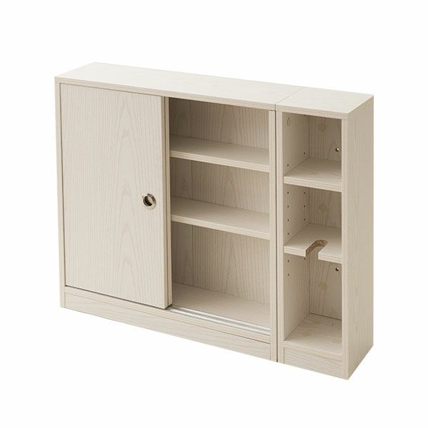 トイレスリムラック トイレ 収納 棚 ストッカー 木製 トイレットペーパー サニタリー トイレ用品 掃除用具 [5]