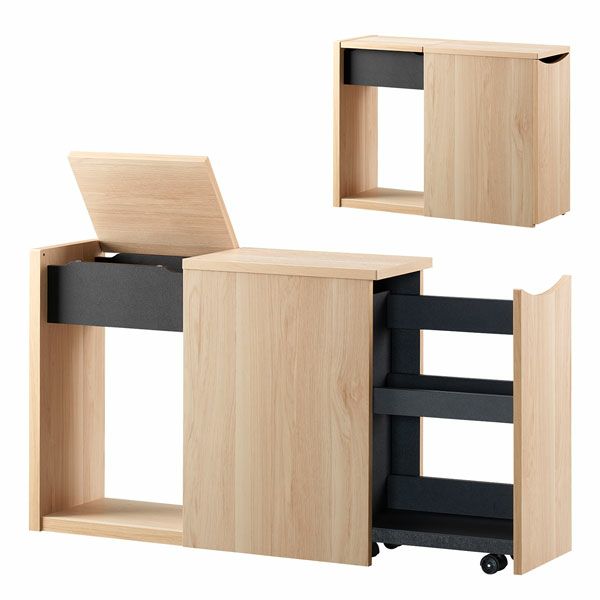 サイドラック サイドテーブル 収納ワゴン 2段 キャスター付き サイドワゴン ミニテーブル 収納ボックス ストッカー ベッドサイド ソファサイド デスクサイド リビング収納 収納家具