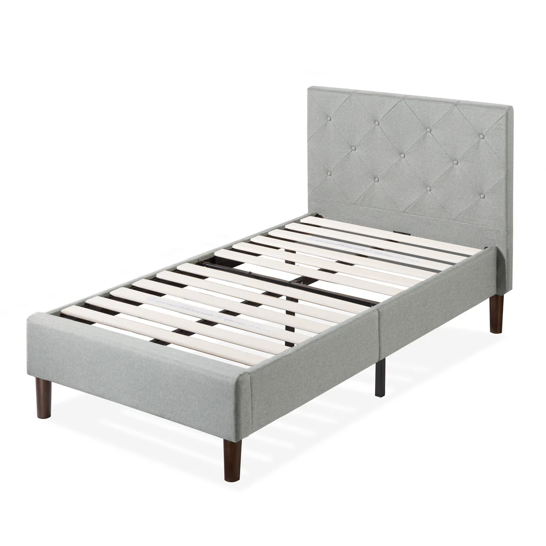 【セミダブル】ZINUS Shalini 布張りベッドフレーム ヘッドボード付 [5]