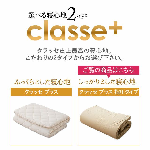 日本製 抗菌・防臭・防ダニ 敷き布団 マットレス セミダブルサイズ 「クラッセプラス」 指圧タイプ [4]