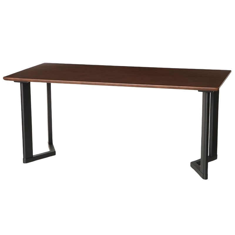 ダイニング5点セット レイドック テーブル 天板165TOP DBR 脚 B BK + 回転Aチェア AC DBR/BR【大型商品配送】 [3]