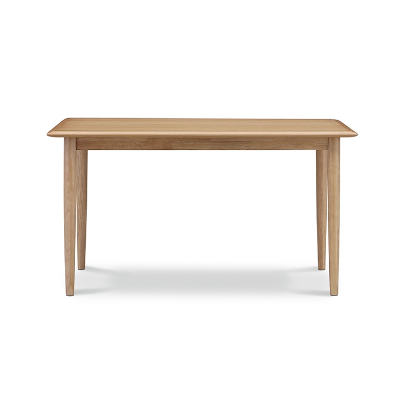 ダイニング4点セット レヴィ テーブル135DT OAK + チェアDC OAK/ピーコック + ベンチ105BC OAK【大型商品配送】 [3]