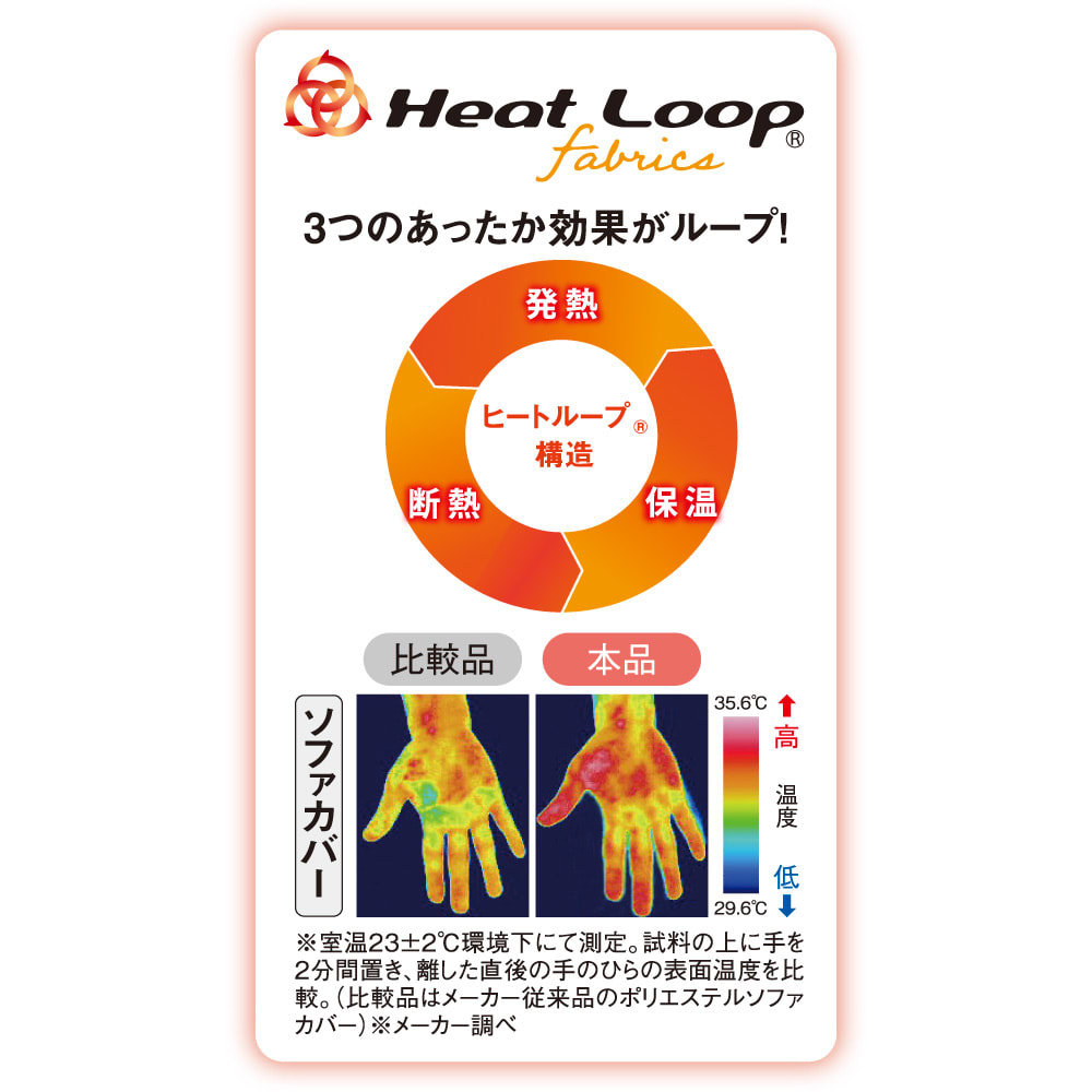 とろけるぬくもり感！ヒートループファブリックシリーズ ラグ