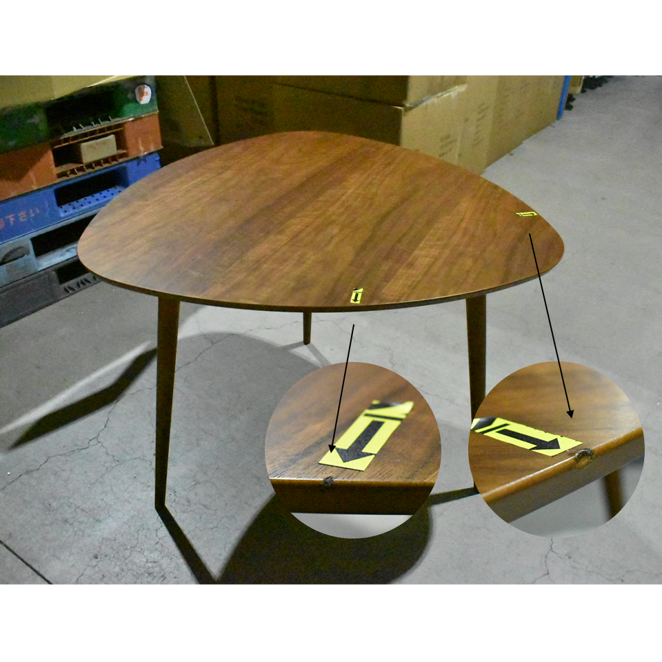 【アウトレット】ダイニングテーブルBF2458【送料無料】ウォールナット [2]