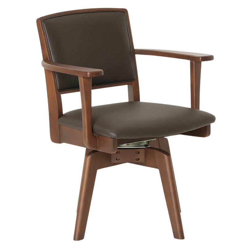 回転アームチェア レイドック AC DBR/BR【大型商品配送】 [3]